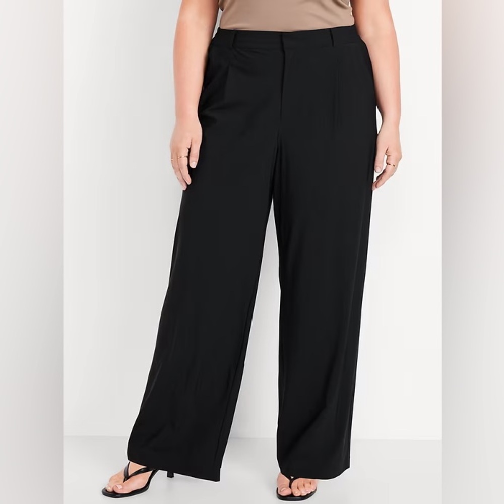 NWT! Old Navy High-Waisted SleekTech Trouser Pants in Black 🛍️ - Picture 6 of 6